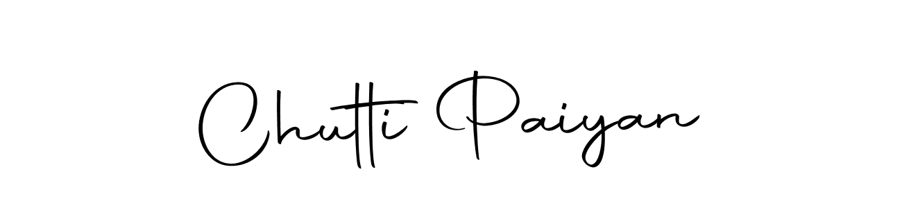 The best way (Autography-DOLnW) to make a short signature is to pick only two or three words in your name. The name Chutti Paiyan include a total of six letters. For converting this name. Chutti Paiyan signature style 10 images and pictures png