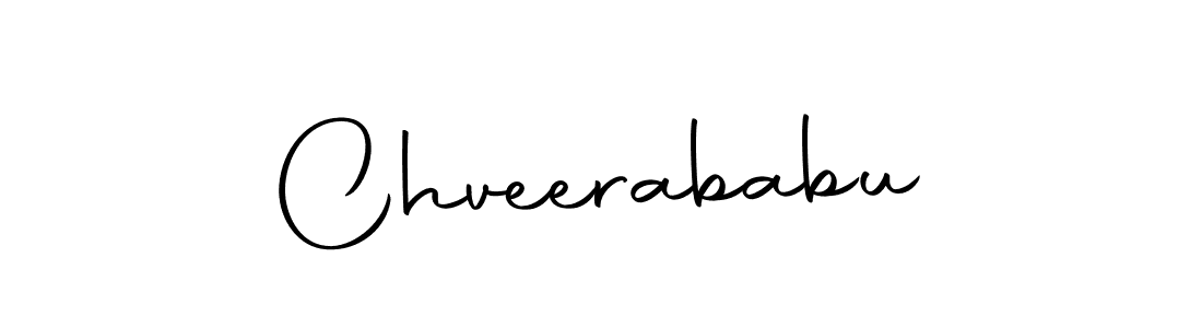 Use a signature maker to create a handwritten signature online. With this signature software, you can design (Autography-DOLnW) your own signature for name Chveerababu. Chveerababu signature style 10 images and pictures png