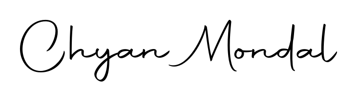Enhance your business communications with Chyan Mondal signature in Autography-DOLnW lettering. Clean, modern, and universally compatible. Chyan Mondal signature style 10 images and pictures png