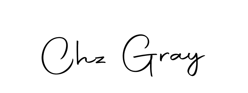 How to make Chz Gray name signature. Use Autography-DOLnW style for creating short signs online. This is the latest handwritten sign. Chz Gray signature style 10 images and pictures png