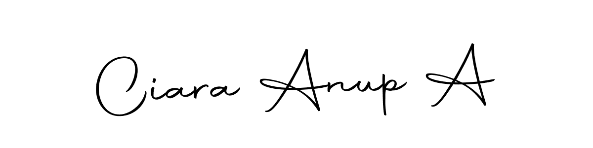 This is the best signature style for the Ciara Anup A name. Also you like these signature font (Autography-DOLnW). Mix name signature. Ciara Anup A signature style 10 images and pictures png