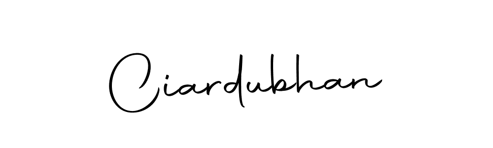 Make a beautiful signature design for name Ciardubhan. With this signature (Autography-DOLnW) style, you can create a handwritten signature for free. Ciardubhan signature style 10 images and pictures png