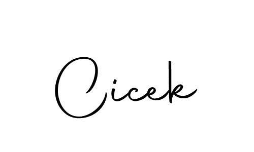 Use a signature maker to create a handwritten signature online. With this signature software, you can design (Autography-DOLnW) your own signature for name Cicek. Cicek signature style 10 images and pictures png