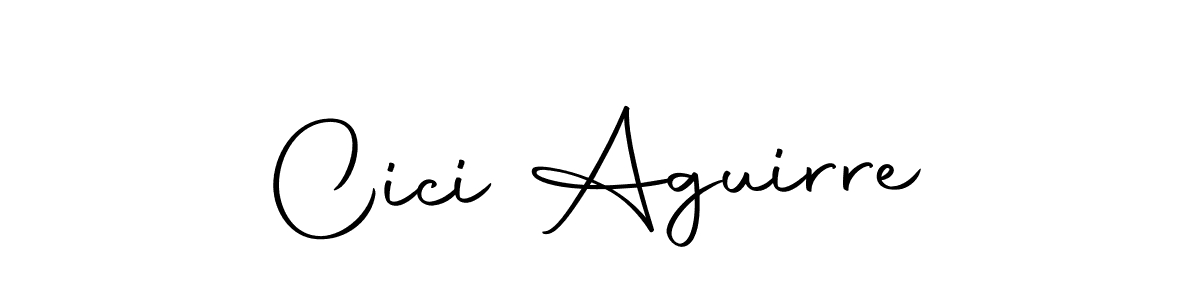 Cici Aguirre stylish signature style. Best Handwritten Sign (Autography-DOLnW) for my name. Handwritten Signature Collection Ideas for my name Cici Aguirre. Cici Aguirre signature style 10 images and pictures png