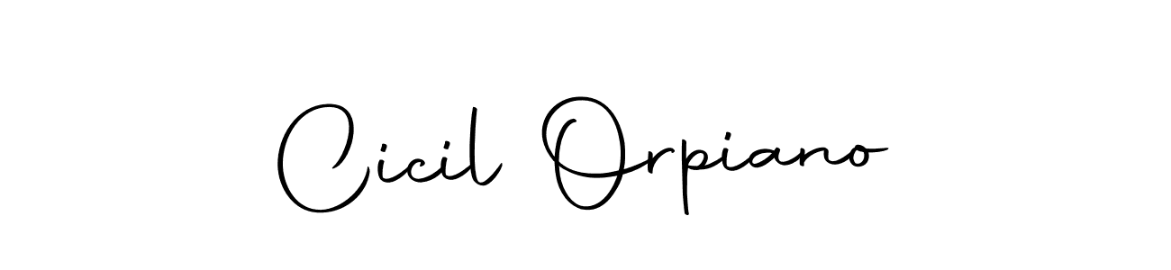 Make a beautiful signature design for name Cicil Orpiano. With this signature (Autography-DOLnW) style, you can create a handwritten signature for free. Cicil Orpiano signature style 10 images and pictures png