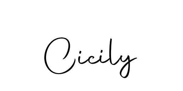 Design your own signature with our free online signature maker. With this signature software, you can create a handwritten (Autography-DOLnW) signature for name Cicily. Cicily signature style 10 images and pictures png