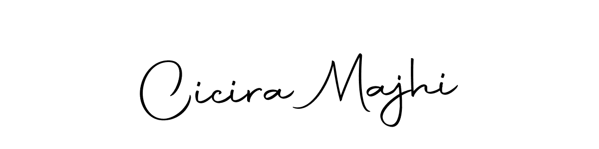 How to make Cicira Majhi name signature. Use Autography-DOLnW style for creating short signs online. This is the latest handwritten sign. Cicira Majhi signature style 10 images and pictures png