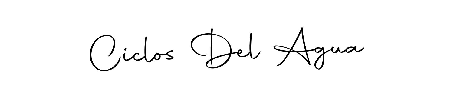 if you are searching for the best signature style for your name Ciclos Del Agua. so please give up your signature search. here we have designed multiple signature styles  using Autography-DOLnW. Ciclos Del Agua signature style 10 images and pictures png