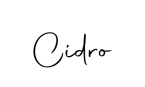 Use a signature maker to create a handwritten signature online. With this signature software, you can design (Autography-DOLnW) your own signature for name Cidro. Cidro signature style 10 images and pictures png