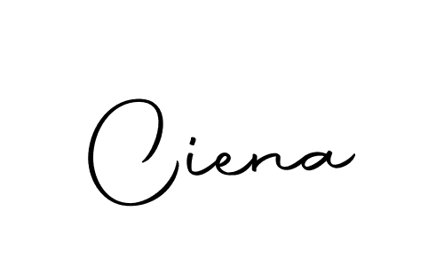 Create a beautiful signature design for name Ciena. With this signature (Autography-DOLnW) fonts, you can make a handwritten signature for free. Ciena signature style 10 images and pictures png