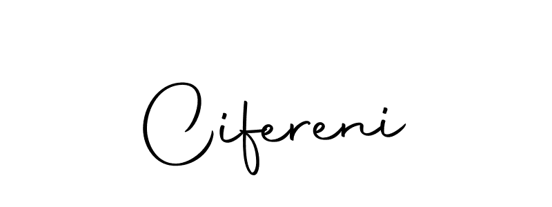 Use a signature maker to create a handwritten signature online. With this signature software, you can design (Autography-DOLnW) your own signature for name Cifereni. Cifereni signature style 10 images and pictures png