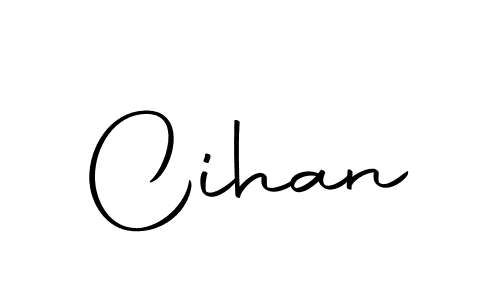 The best way (Autography-DOLnW) to make a short signature is to pick only two or three words in your name. The name Cihan include a total of six letters. For converting this name. Cihan signature style 10 images and pictures png