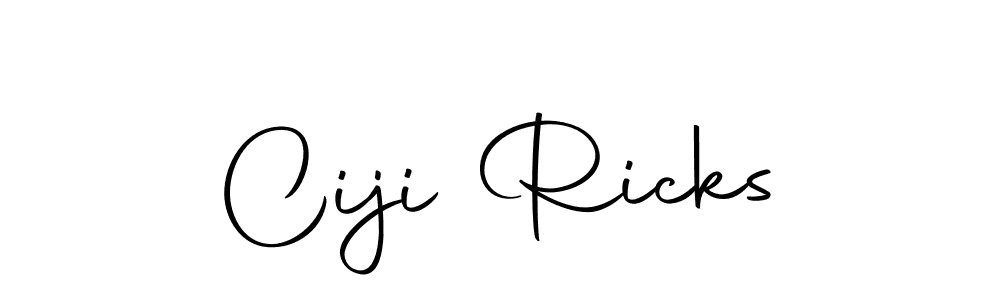 Use a signature maker to create a handwritten signature online. With this signature software, you can design (Autography-DOLnW) your own signature for name Ciji Ricks. Ciji Ricks signature style 10 images and pictures png