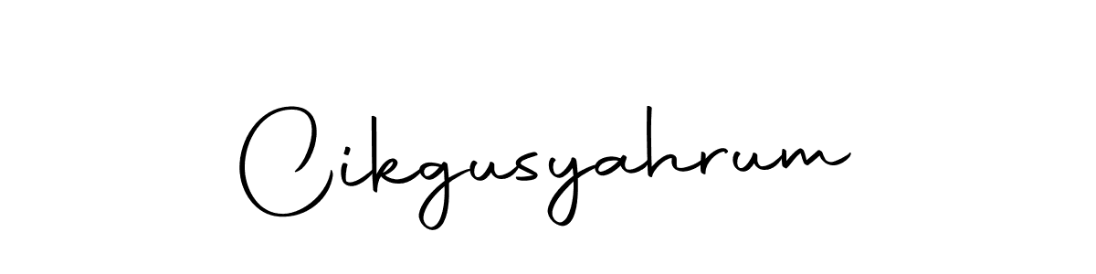Use a signature maker to create a handwritten signature online. With this signature software, you can design (Autography-DOLnW) your own signature for name Cikgusyahrum. Cikgusyahrum signature style 10 images and pictures png