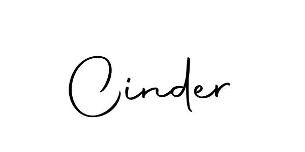 Design your own signature with our free online signature maker. With this signature software, you can create a handwritten (Autography-DOLnW) signature for name Cinder. Cinder signature style 10 images and pictures png