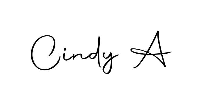 Make a beautiful signature design for name Cindy A. Use this online signature maker to create a handwritten signature for free. Cindy A signature style 10 images and pictures png