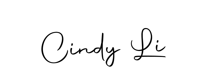 Design your own signature with our free online signature maker. With this signature software, you can create a handwritten (Autography-DOLnW) signature for name Cindy Li. Cindy Li signature style 10 images and pictures png