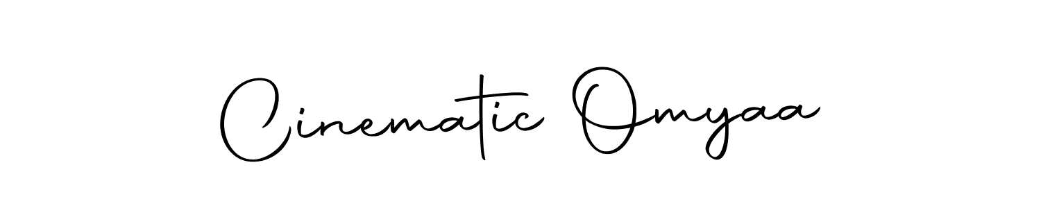 Create a beautiful signature design for name Cinematic Omyaa. With this signature (Autography-DOLnW) fonts, you can make a handwritten signature for free. Cinematic Omyaa signature style 10 images and pictures png