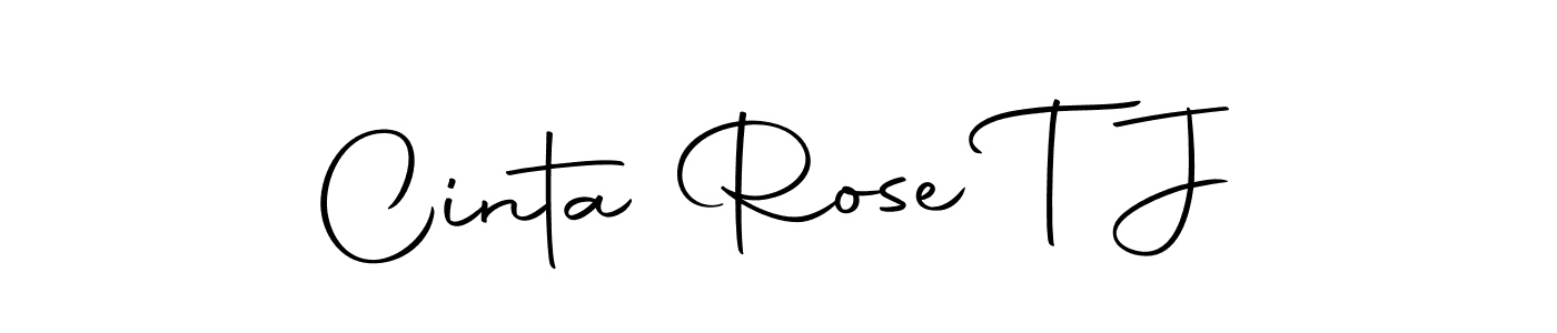 Use a signature maker to create a handwritten signature online. With this signature software, you can design (Autography-DOLnW) your own signature for name Cinta Rose T J. Cinta Rose T J signature style 10 images and pictures png