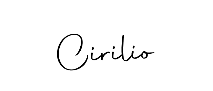 Design your own signature with our free online signature maker. With this signature software, you can create a handwritten (Autography-DOLnW) signature for name Cirilio. Cirilio signature style 10 images and pictures png