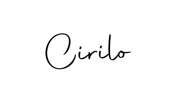 Make a beautiful signature design for name Cirilo. With this signature (Autography-DOLnW) style, you can create a handwritten signature for free. Cirilo signature style 10 images and pictures png