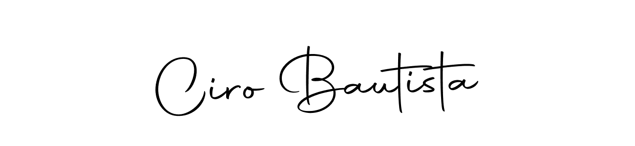 You can use this online signature creator to create a handwritten signature for the name Ciro Bautista. This is the best online autograph maker. Ciro Bautista signature style 10 images and pictures png