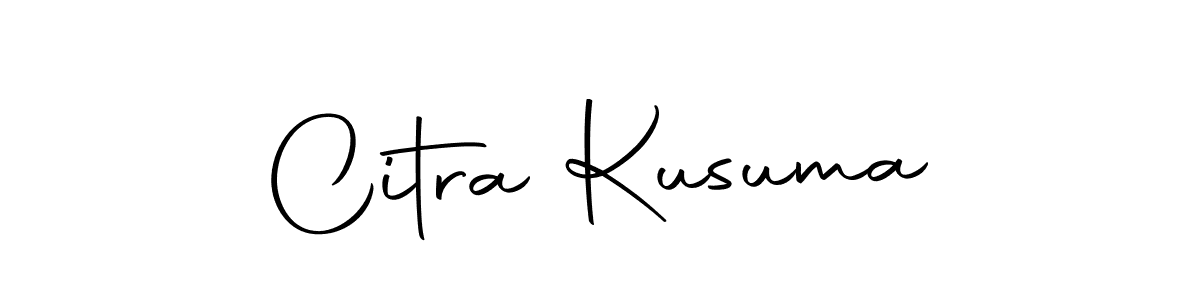 How to make Citra Kusuma name signature. Use Autography-DOLnW style for creating short signs online. This is the latest handwritten sign. Citra Kusuma signature style 10 images and pictures png