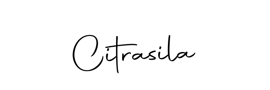 Design your own signature with our free online signature maker. With this signature software, you can create a handwritten (Autography-DOLnW) signature for name Citrasila. Citrasila signature style 10 images and pictures png