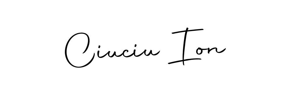 Design your own signature with our free online signature maker. With this signature software, you can create a handwritten (Autography-DOLnW) signature for name Ciuciu Ion. Ciuciu Ion signature style 10 images and pictures png