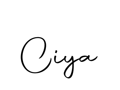 Similarly Autography-DOLnW is the best handwritten signature design. Signature creator online .You can use it as an online autograph creator for name Ciya. Ciya signature style 10 images and pictures png