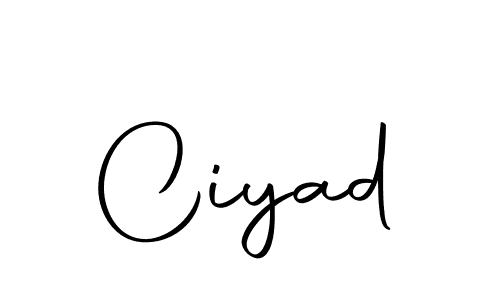 Use a signature maker to create a handwritten signature online. With this signature software, you can design (Autography-DOLnW) your own signature for name Ciyad. Ciyad signature style 10 images and pictures png