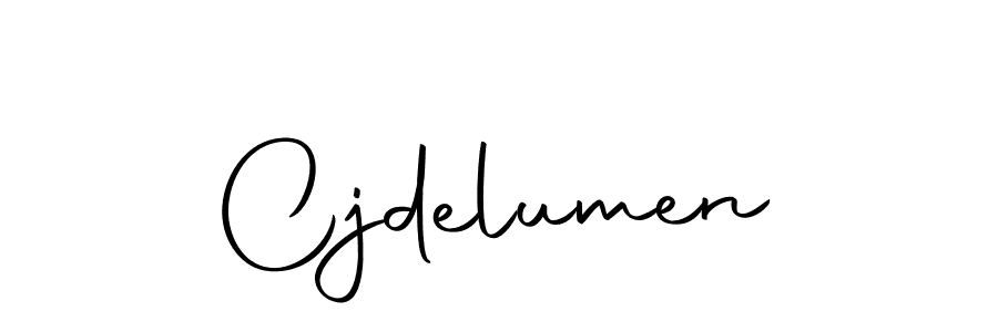 How to make Cjdelumen name signature. Use Autography-DOLnW style for creating short signs online. This is the latest handwritten sign. Cjdelumen signature style 10 images and pictures png