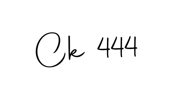 Design your own signature with our free online signature maker. With this signature software, you can create a handwritten (Autography-DOLnW) signature for name Ck 444. Ck 444 signature style 10 images and pictures png