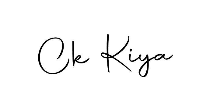 The best way (Autography-DOLnW) to make a short signature is to pick only two or three words in your name. The name Ck Kiya include a total of six letters. For converting this name. Ck Kiya signature style 10 images and pictures png
