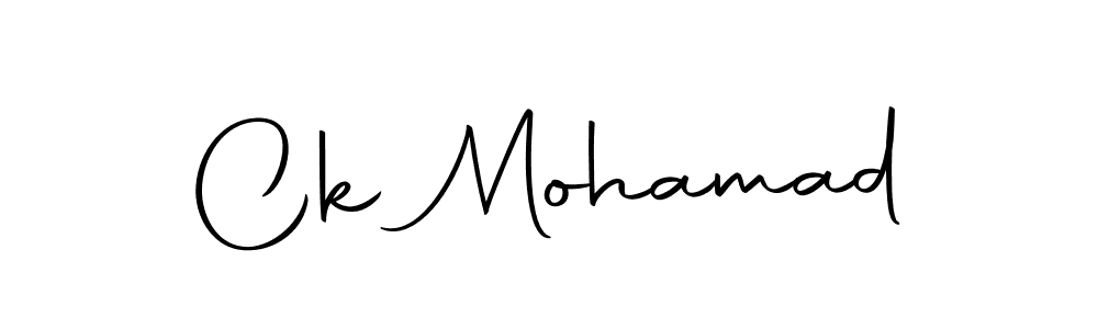 How to make Ck Mohamad name signature. Use Autography-DOLnW style for creating short signs online. This is the latest handwritten sign. Ck Mohamad signature style 10 images and pictures png