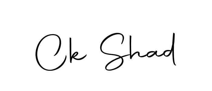 Make a beautiful signature design for name Ck Shad. With this signature (Autography-DOLnW) style, you can create a handwritten signature for free. Ck Shad signature style 10 images and pictures png