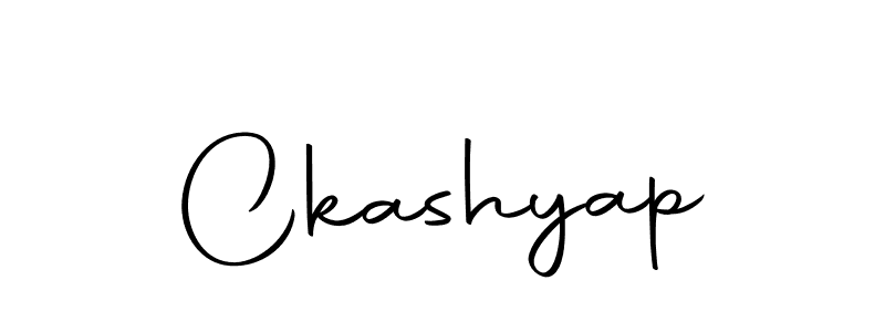 Create a beautiful signature design for name Ckashyap. With this signature (Autography-DOLnW) fonts, you can make a handwritten signature for free. Ckashyap signature style 10 images and pictures png