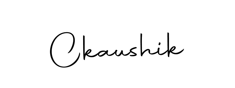 Use a signature maker to create a handwritten signature online. With this signature software, you can design (Autography-DOLnW) your own signature for name Ckaushik. Ckaushik signature style 10 images and pictures png