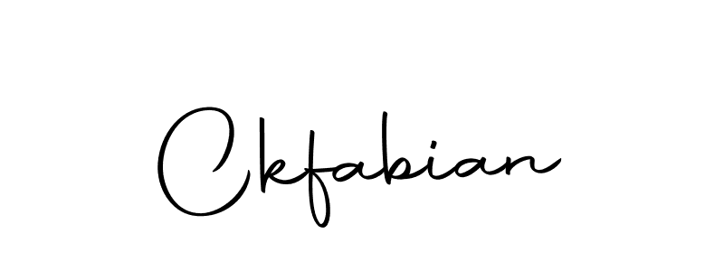 Design your own signature with our free online signature maker. With this signature software, you can create a handwritten (Autography-DOLnW) signature for name Ckfabian. Ckfabian signature style 10 images and pictures png