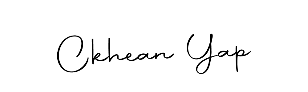 Create a beautiful signature design for name Ckhean Yap. With this signature (Autography-DOLnW) fonts, you can make a handwritten signature for free. Ckhean Yap signature style 10 images and pictures png
