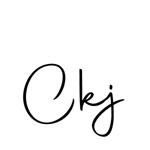 You should practise on your own different ways (Autography-DOLnW) to write your name (Ckj) in signature. don't let someone else do it for you. Ckj signature style 10 images and pictures png