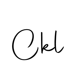 Create a beautiful signature design for name Ckl. With this signature (Autography-DOLnW) fonts, you can make a handwritten signature for free. Ckl signature style 10 images and pictures png