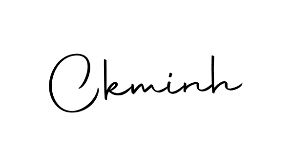 Create a beautiful signature design for name Ckminh. With this signature (Autography-DOLnW) fonts, you can make a handwritten signature for free. Ckminh signature style 10 images and pictures png