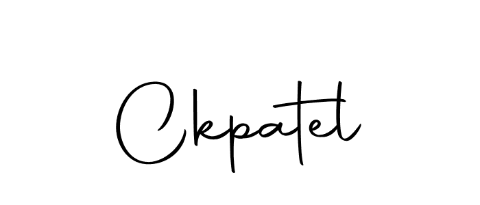 Create a beautiful signature design for name Ckpatel. With this signature (Autography-DOLnW) fonts, you can make a handwritten signature for free. Ckpatel signature style 10 images and pictures png