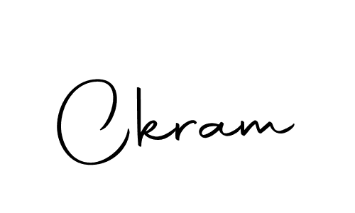 How to make Ckram signature? Autography-DOLnW is a professional autograph style. Create handwritten signature for Ckram name. Ckram signature style 10 images and pictures png