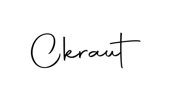 You should practise on your own different ways (Autography-DOLnW) to write your name (Ckraut) in signature. don't let someone else do it for you. Ckraut signature style 10 images and pictures png