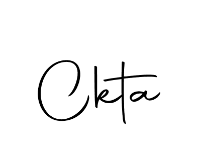 Create a beautiful signature design for name Ckta. With this signature (Autography-DOLnW) fonts, you can make a handwritten signature for free. Ckta signature style 10 images and pictures png