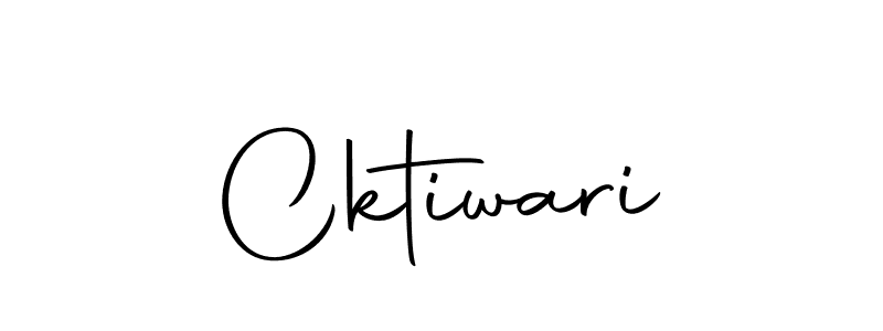Create a beautiful signature design for name Cktiwari. With this signature (Autography-DOLnW) fonts, you can make a handwritten signature for free. Cktiwari signature style 10 images and pictures png