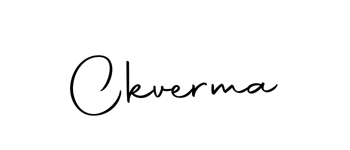 Make a beautiful signature design for name Ckverma. With this signature (Autography-DOLnW) style, you can create a handwritten signature for free. Ckverma signature style 10 images and pictures png