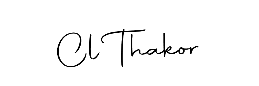 How to make Cl Thakor name signature. Use Autography-DOLnW style for creating short signs online. This is the latest handwritten sign. Cl Thakor signature style 10 images and pictures png
